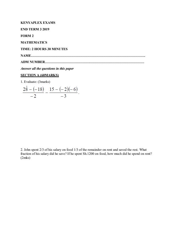 Preview page Mathematics-Form-2-End-of-Term-3-Examination-2019_401_0.jpg