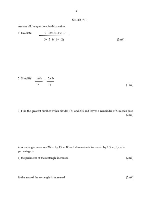 Preview page Mathematics-Form-3-End-of-Term-1-Paper-2-Examination-2019_76_1.jpg