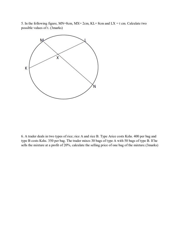 Preview page Mathematics-Form-3-End-of-Term-3-Paper-2-Examination-2019_370_2.jpg