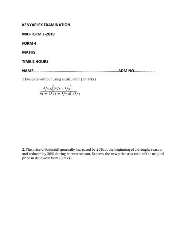 Preview page Mathematics-Form-4-Mid-Term-2-Examination-2019_169_0.jpg