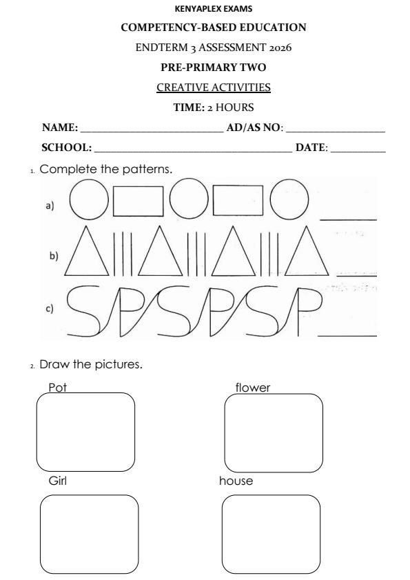 Preview page PP-2-Creative-Activities-End-Term-3-Set-2-Exam-2026_7138_0.jpg