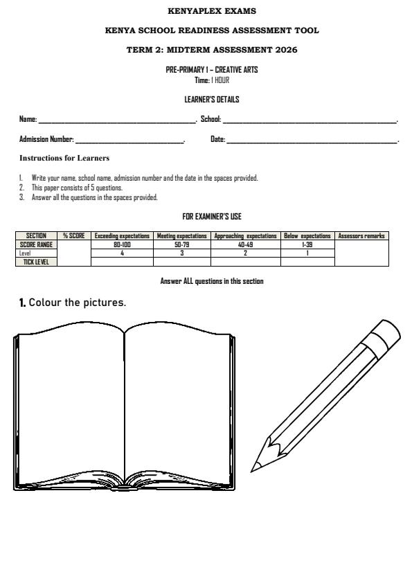 Preview page PP1-Creative-Arts-Mid-Term-2-Exam-2026_5774_0.jpg