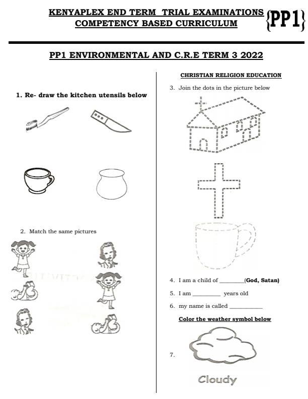 Preview page PP1-Environmental-Activities-and-CRE-End-of-Term-3-Examination-2022_1106_0.jpg