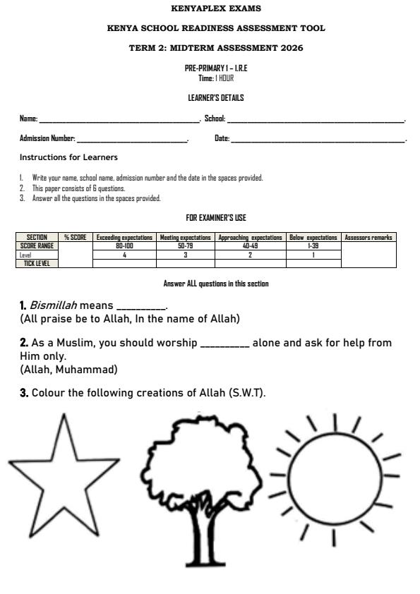 Preview page PP1-Islamic-Religious-Education-Mid-Term-2-Exam-2026_5777_0.jpg