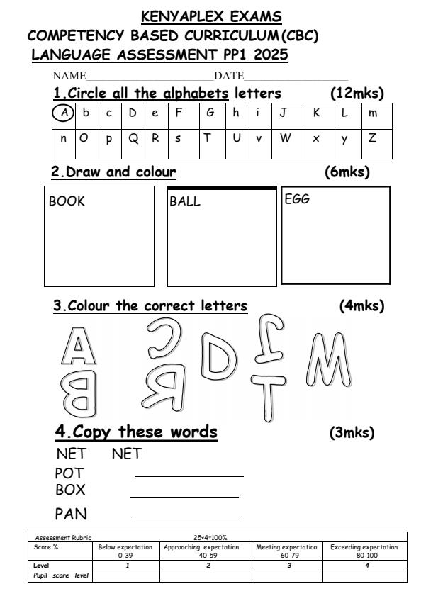 Preview page PP1-Language-Activities-End-of-Term-1-Examination-2025_3741_0.jpg