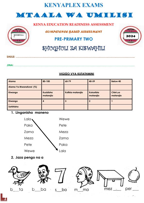 Preview page PP2-Kiswahili-Activities-Mid-Term-3-Exam-2024_3141_0.jpg