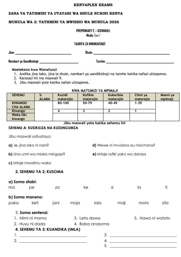 Preview page PP2-Kiswahili-End-Term-2-Exam-2026_6008_0.jpg