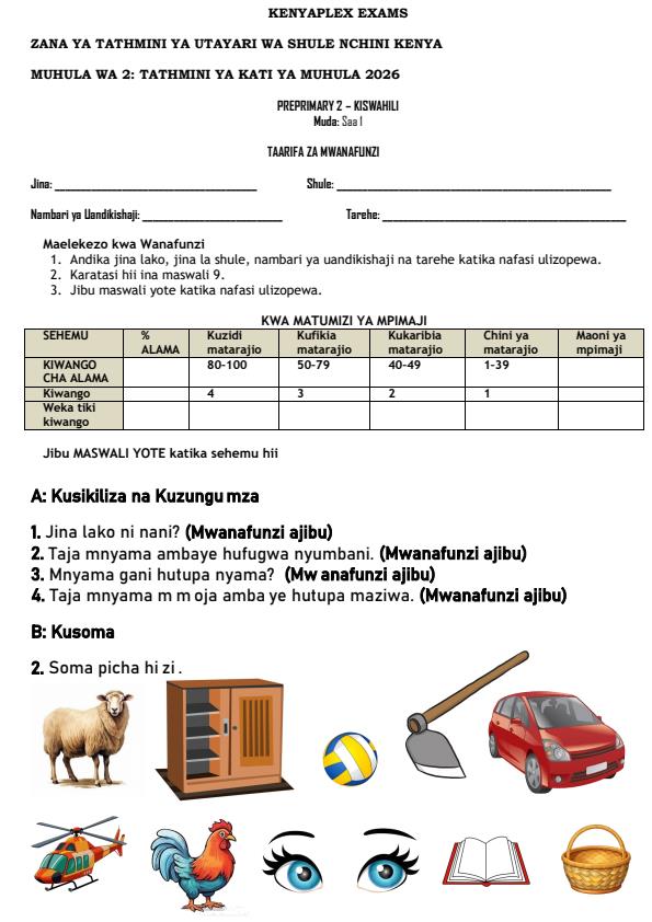 Preview page PP2-Kiswahili-Mid-Term-2-Exam-2026_5785_0.jpg