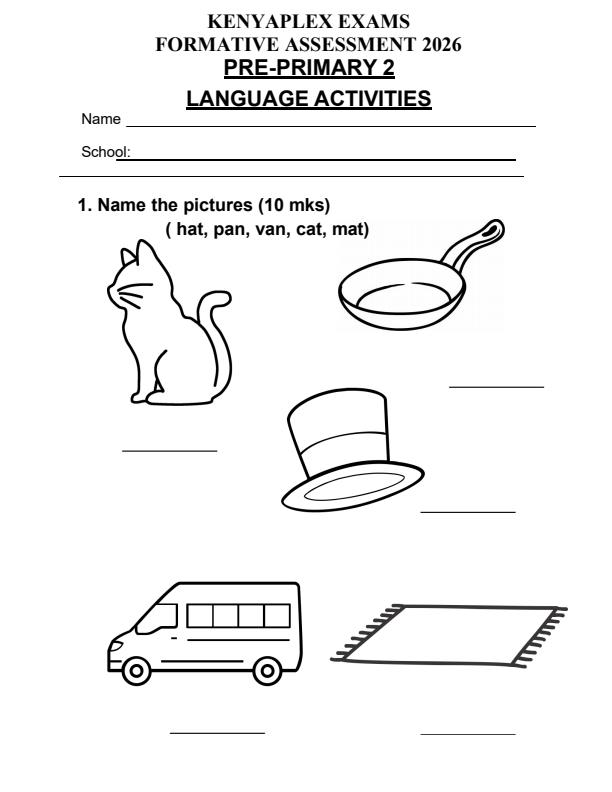Preview page PP2-Language-Activities-Term-2-Opener-Exam-2026_5529_0.jpg