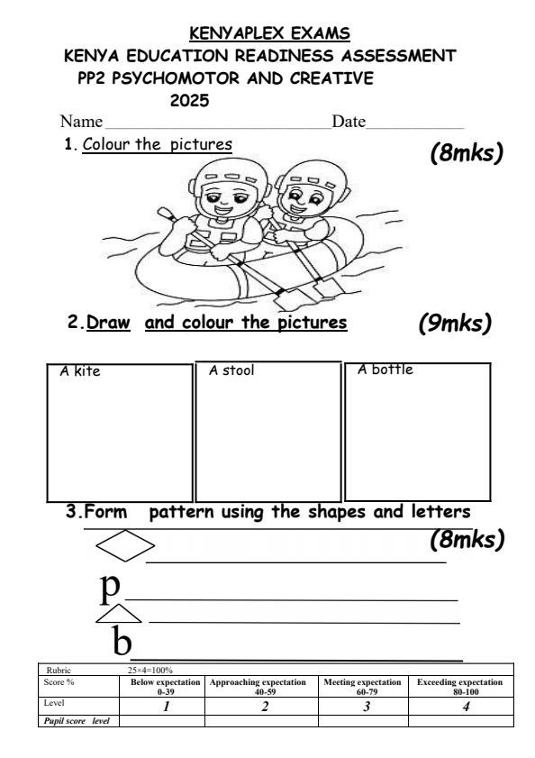 Preview page PP2-Psychomotor-and-Creative-Activities-End-of-Term-1-Examination-2025_3749_0.jpg