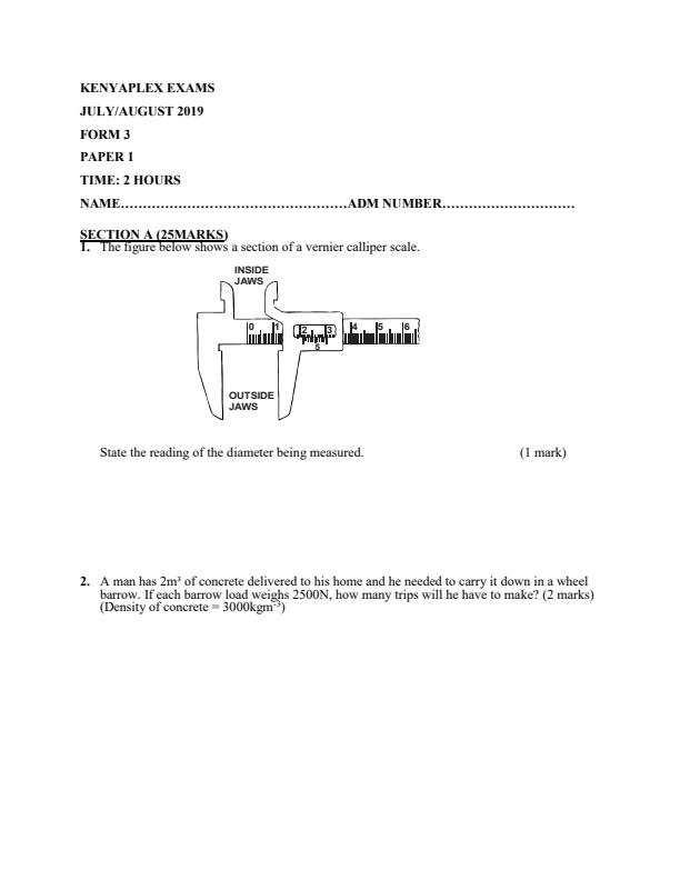 Preview page Physics-Form-3-Paper-1-Mock-Exams-Term-2-2019_203_0.jpg