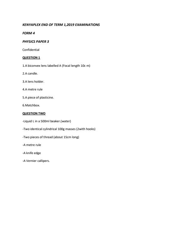 Preview page Physics-Form-4-End-of-Term-1-Paper-3-Confidential-paper-Examination-2019_96_0.jpg