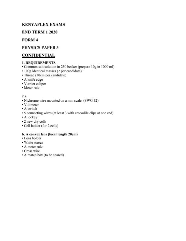 Preview page Physics-Paper-3-Confidential-Paper-Form-4-End-of-Term-1-Examination-2020_705_0.jpg