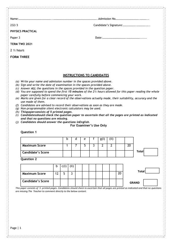 Preview page Physics-Paper-3-Form-3-End-of-Term-2-Exams-2021_972_0.jpg