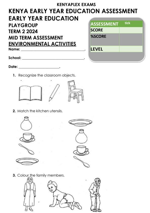 Preview page Play-Group-Environmental-Activities-Mid-Term-2-Exam-2024_2599_0.jpg