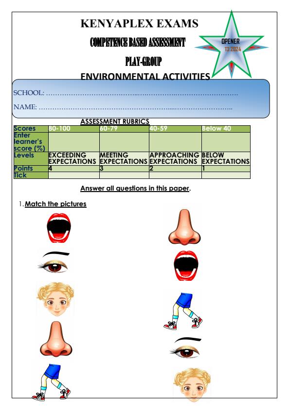 Preview page Play-Group-Environmental-Activities-Term-3-Opener-Exam-2024_2926_0.jpg