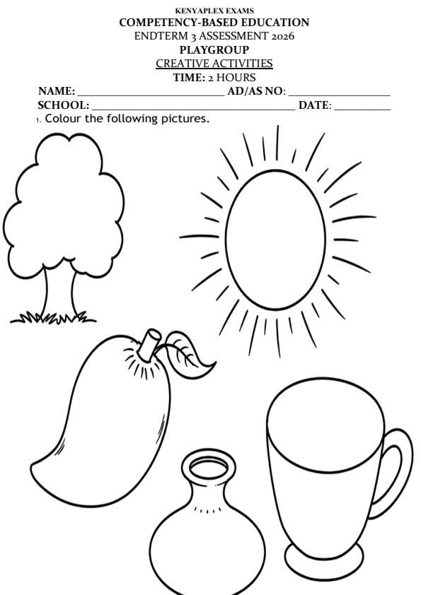 Preview page Playgroup-Creative-Activities-End-Term-3-Set-2-Exam-2026_7155_0.jpg