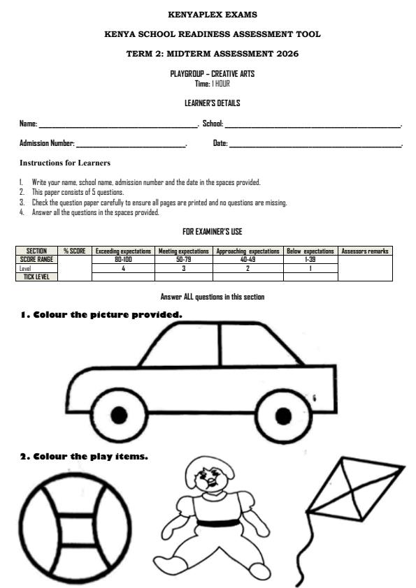 Preview page Playgroup-Creative-Arts-Mid-Term-2-Exam-2026_5767_0.jpg