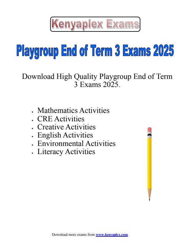 Preview page Playgroup-End-of-Term-3-Exams-2025--Set_4872_0.jpg