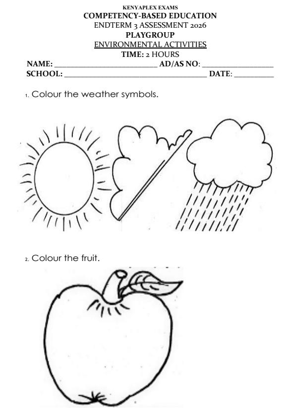 Preview page Playgroup-Environmental-Activities-End-Term-3-Set-2-Exam-2026_7156_0.jpg
