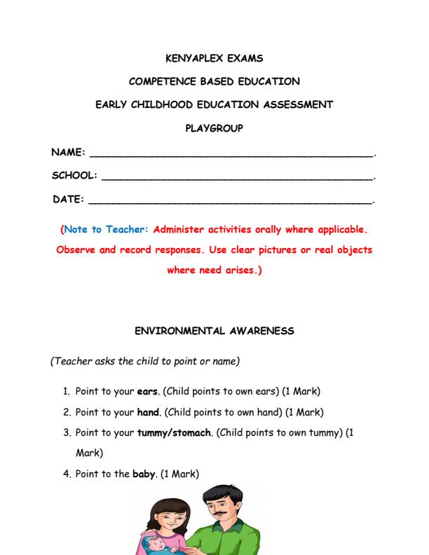 Preview page Playgroup-Environmental-Activities-End-of-Term-2-Exam-2025_4318_0.jpg