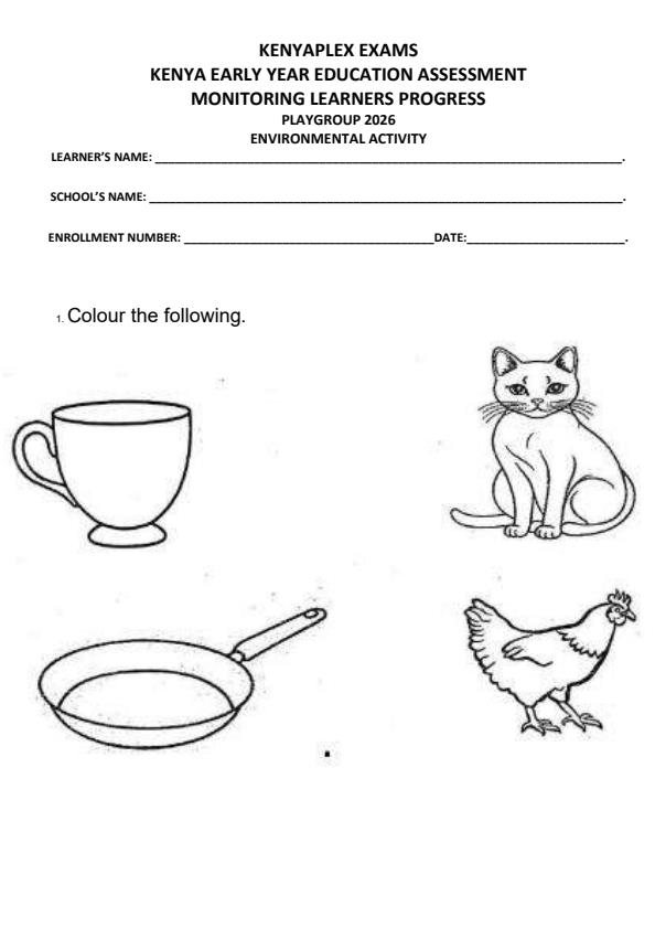 Preview page Playgroup-Environmental-Activities-Term-1-Opener-Exam-2026_4918_0.jpg
