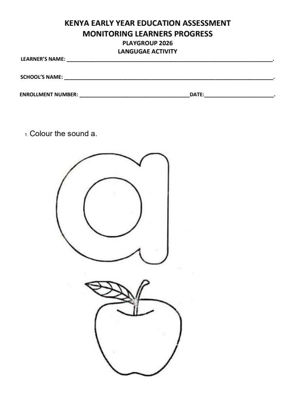 Preview page Playgroup-Language-Activities-Term-1-Opener-Exam-2026_4920_0.jpg