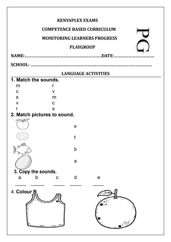 Preview page Playgroup-Language-Activities-Term-2-Opener-Exam-2025_3961_0.jpg