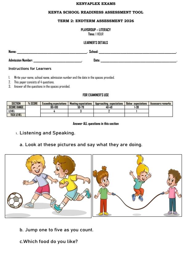 Preview page Playgroup-Literacy-Activities-End-Term-2-Exam-2026_5994_0.jpg