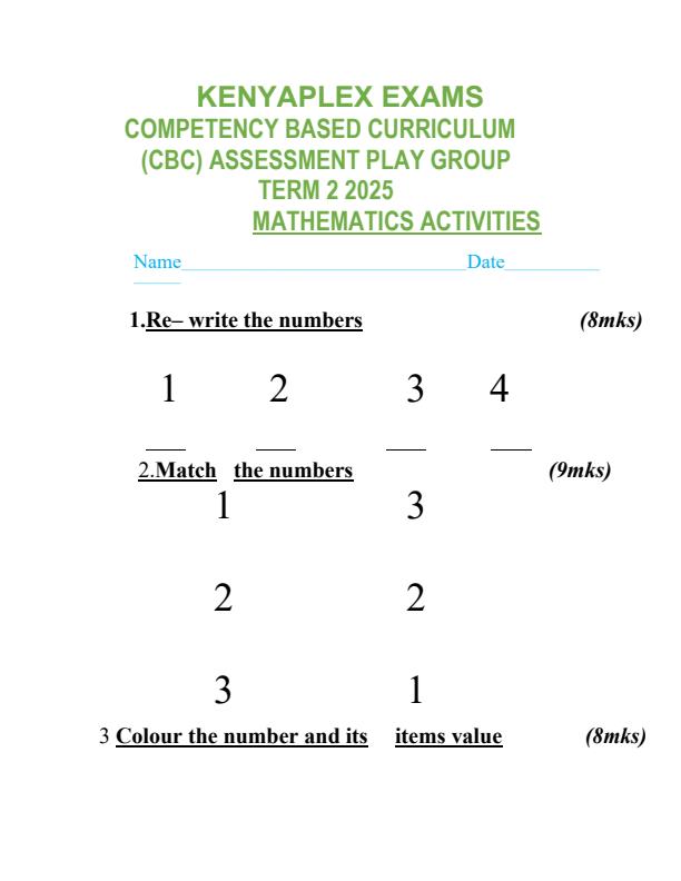 Preview page Playgroup-Mathematics-Activities-Mid-Term-2-Exam-2025_4115_0.jpg