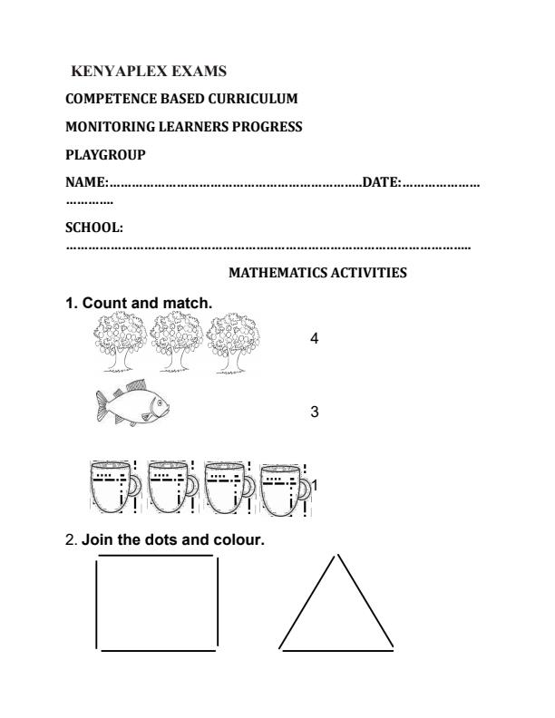 Preview page Playgroup-Mathematics-Activities-Term-3-Opener-Exam-2025_4458_0.jpg