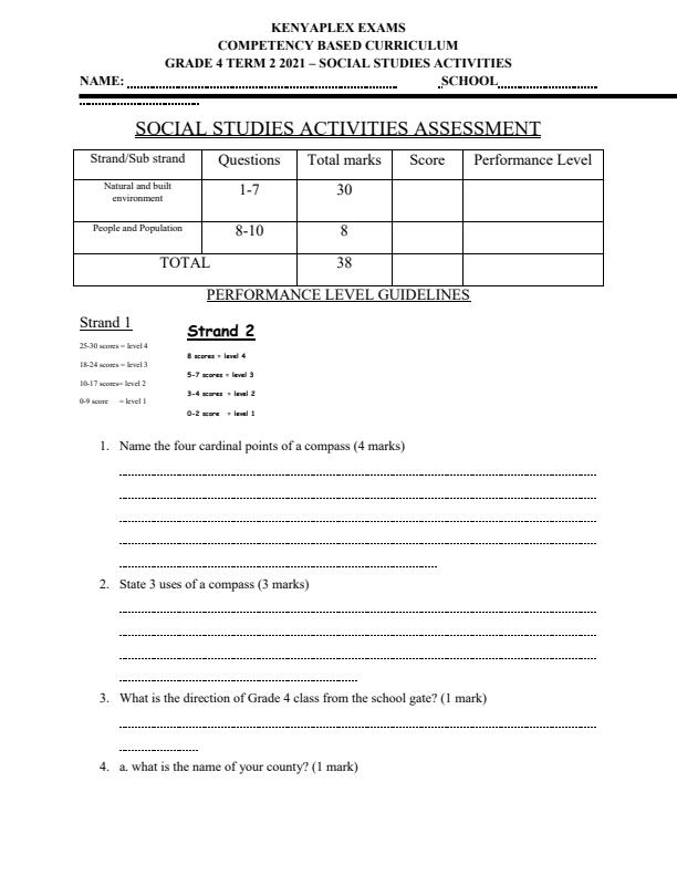 Preview page Social-Studies-Activities-End-of-Term-2-Grade-4-Examination-2021_914_0.jpg