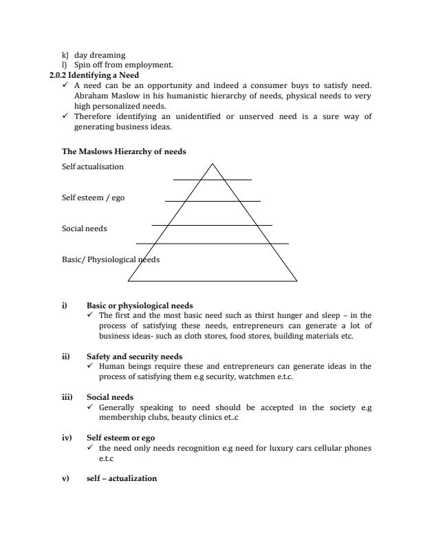 Page 2 – Evaluating entrepreneurial opportunities notes – Kenyaplex