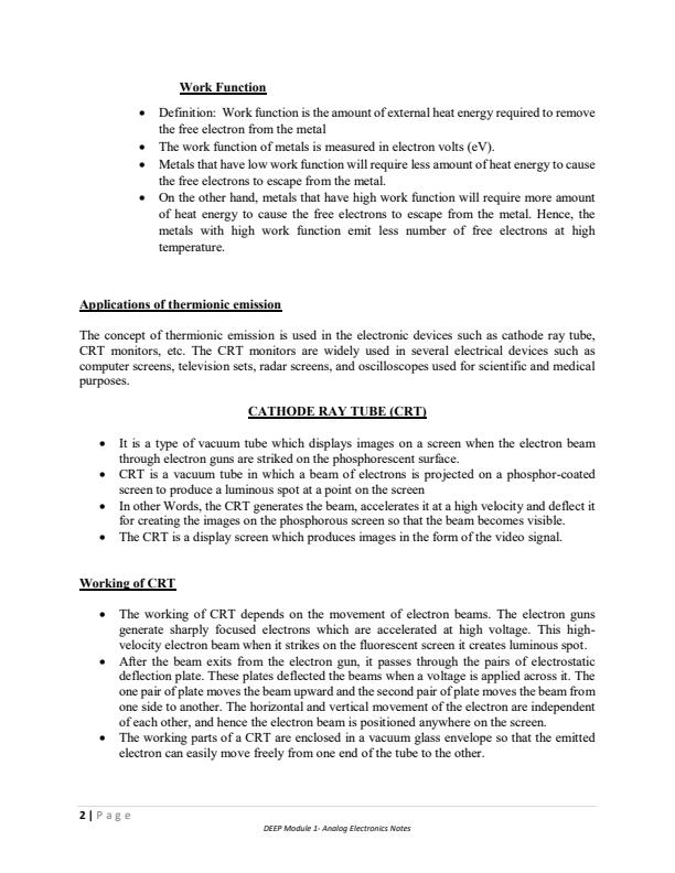 Page 2 – Thermionic Emission Notes – Kenyaplex