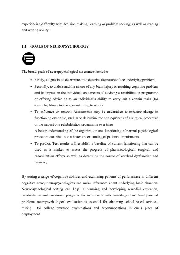 Page 2 – APS 310 Notes on Introduction to Neuropsychology – Kenyaplex