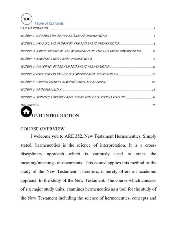 Page 2 – ARE 352: New Testament Hermeneutics Notes – Kenyaplex