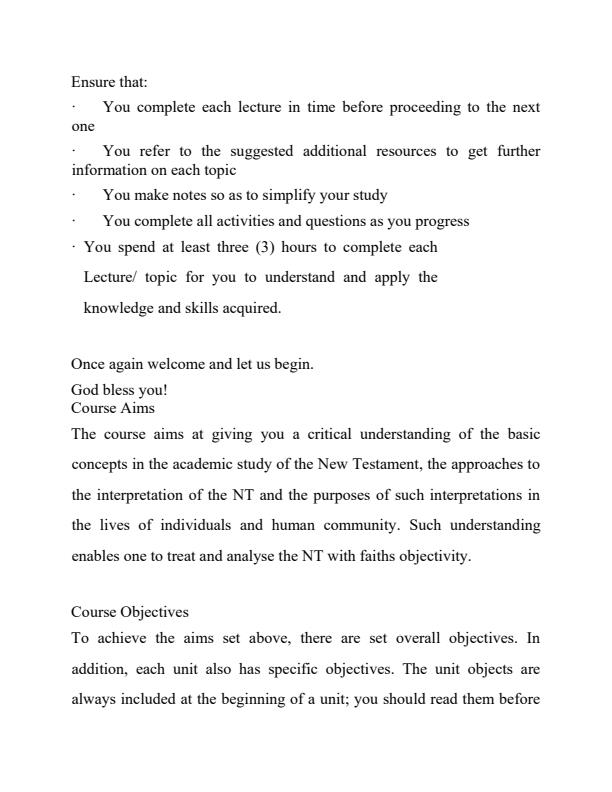 Page 4 – ARE 352: New Testament Hermeneutics Notes – Kenyaplex