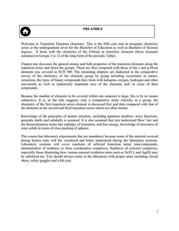 Page 2 – SCH 400: Comparative Study of Transition Elements Notes – Kenyaplex
