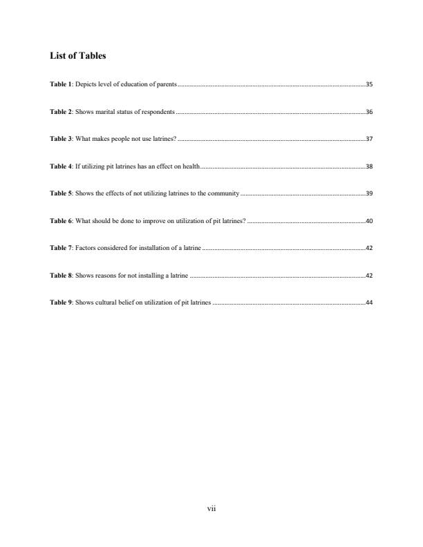 Page 2 – Health Record Research Project: A Study on Factors Influencing Utilization of Pit Latrines among Residents of Chebwek Sub Location in Cheptais Sub County – Kenyaplex