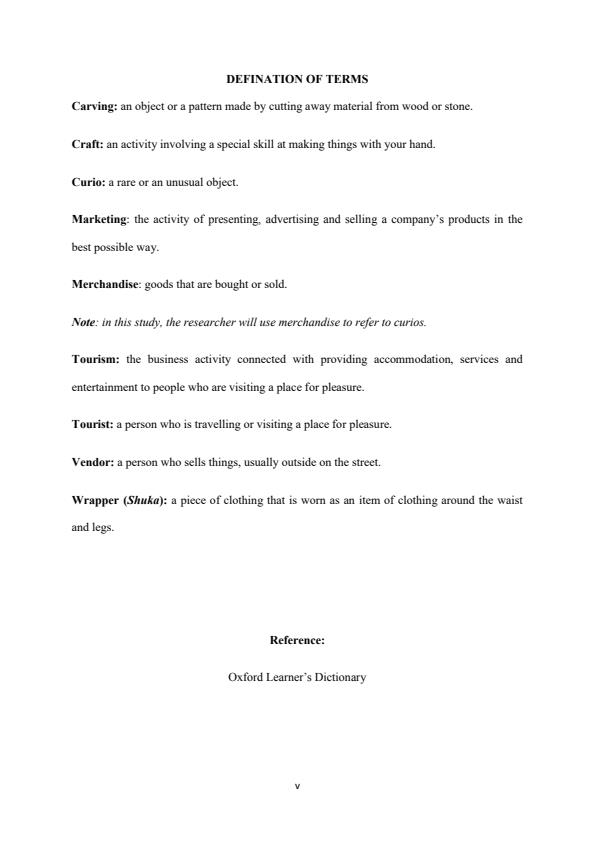 Page 2 – Sample Tourism Research Project  – Kenyaplex