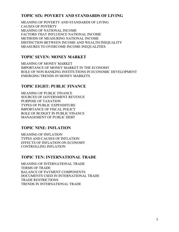 Page 3 – Development Economics Notes Module 1 – Kenyaplex