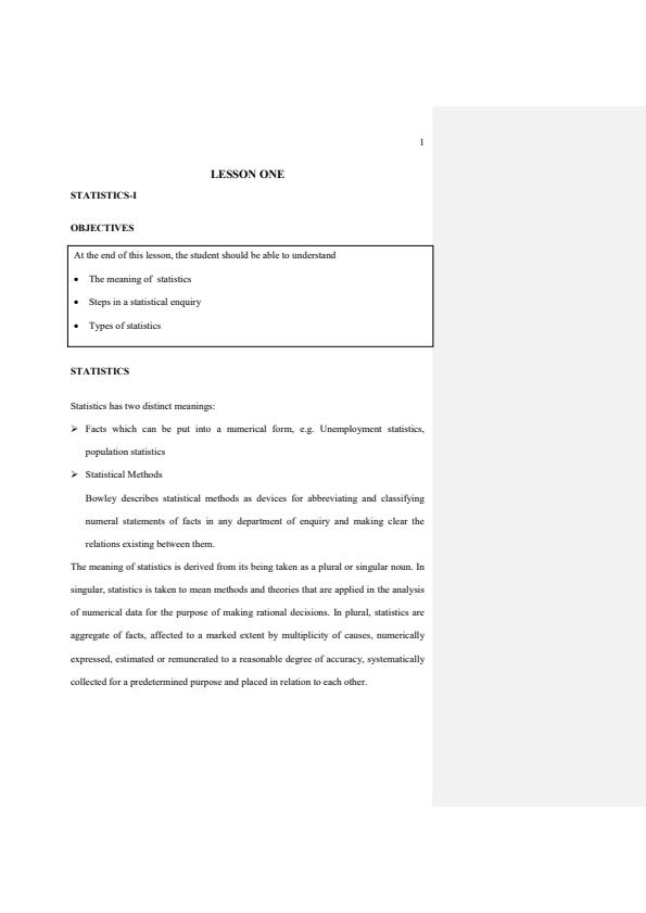 Page 1 – EES 201: Statistics for Economists 1 Notes – Kenyaplex