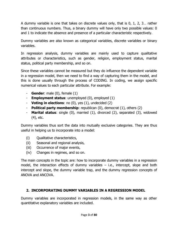 Page 3 – EES 401: Fundamentals of Econometrics II Notes – Kenyaplex