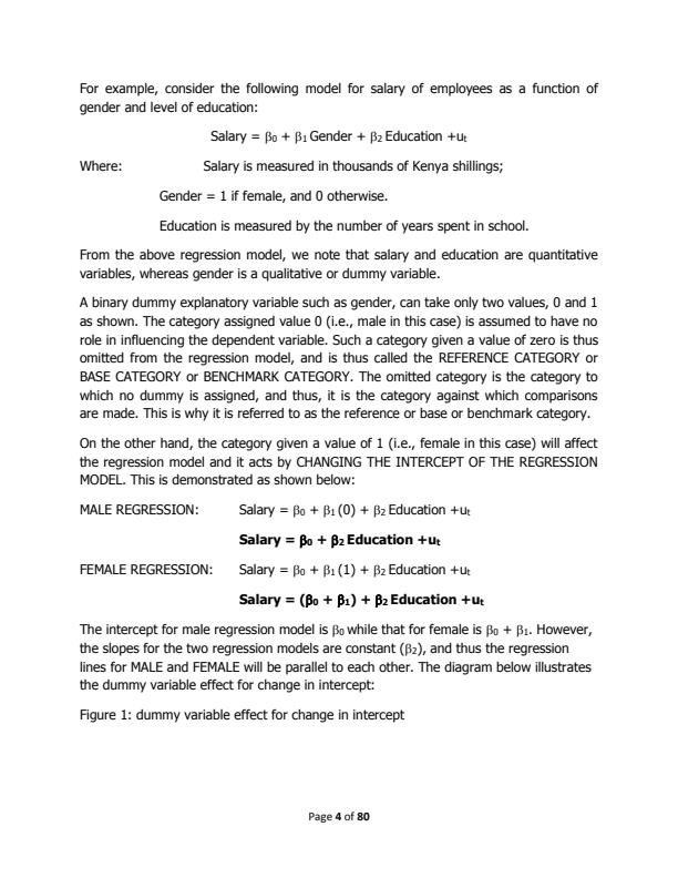 Page 4 – EES 401: Fundamentals of Econometrics II Notes – Kenyaplex