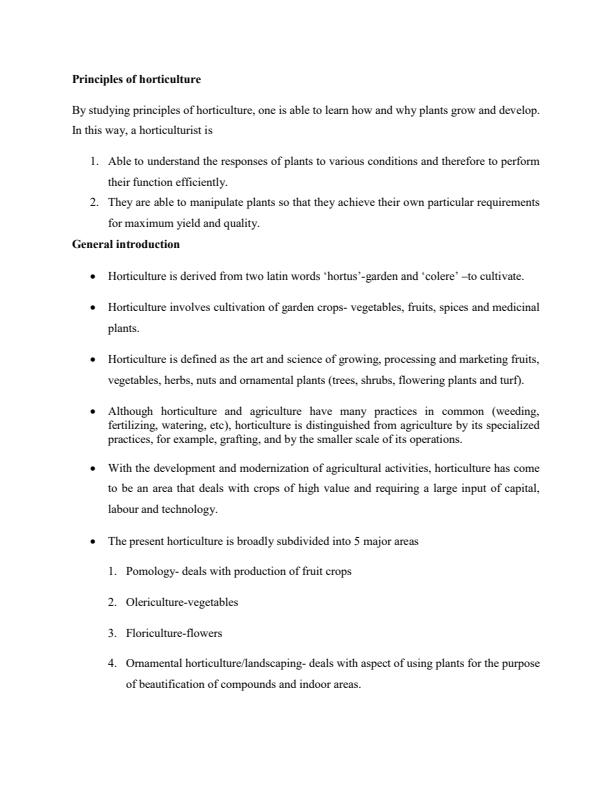 Page 2 – AHS 2205: Principles of Horticulture Notes – Kenyaplex