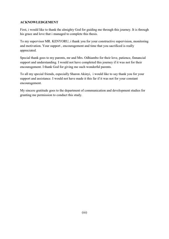 Page 4 – Research project on the Factors contribution to gender Harassment among women in a case study of Transmara Division Narok County – Kenyaplex