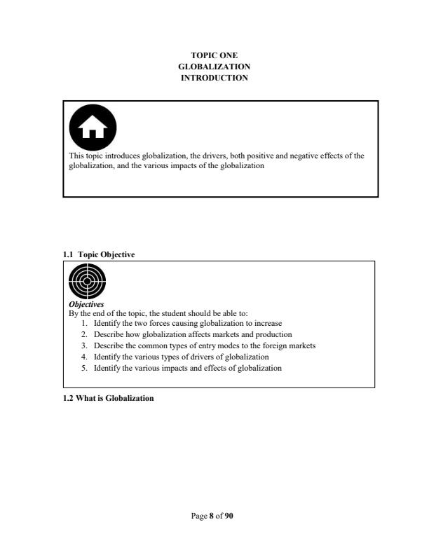 Page 4 – EAE 200: Economics of Global Business Lecture Notes – Kenyaplex