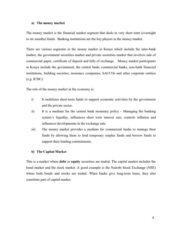 Page 3 – EAE 202: Financial Instruments and Risk Management Lecture Notes – Kenyaplex