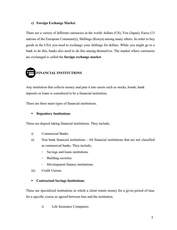 Page 4 – EAE 202: Financial Instruments and Risk Management Lecture Notes – Kenyaplex