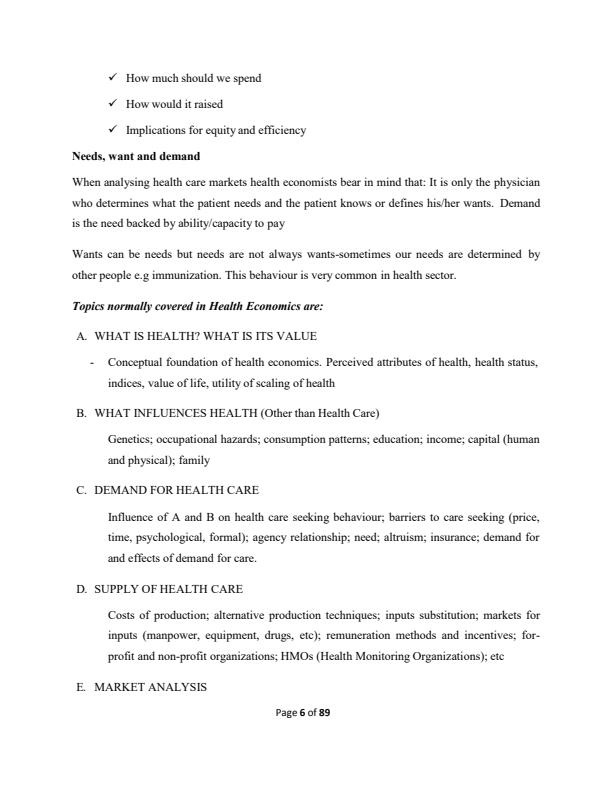 Page 3 – EAE 309: Health Economics Notes – Kenyaplex